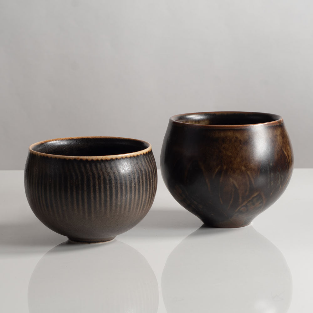 Two bowls by Eva Staehr Nielsen and Gerd Bogelund for Royal Copenhagen, Denmark