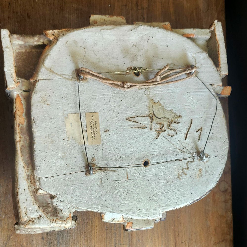 Robert Sturm, Germany, large unique stoneware wall relief with brown glaze K2884