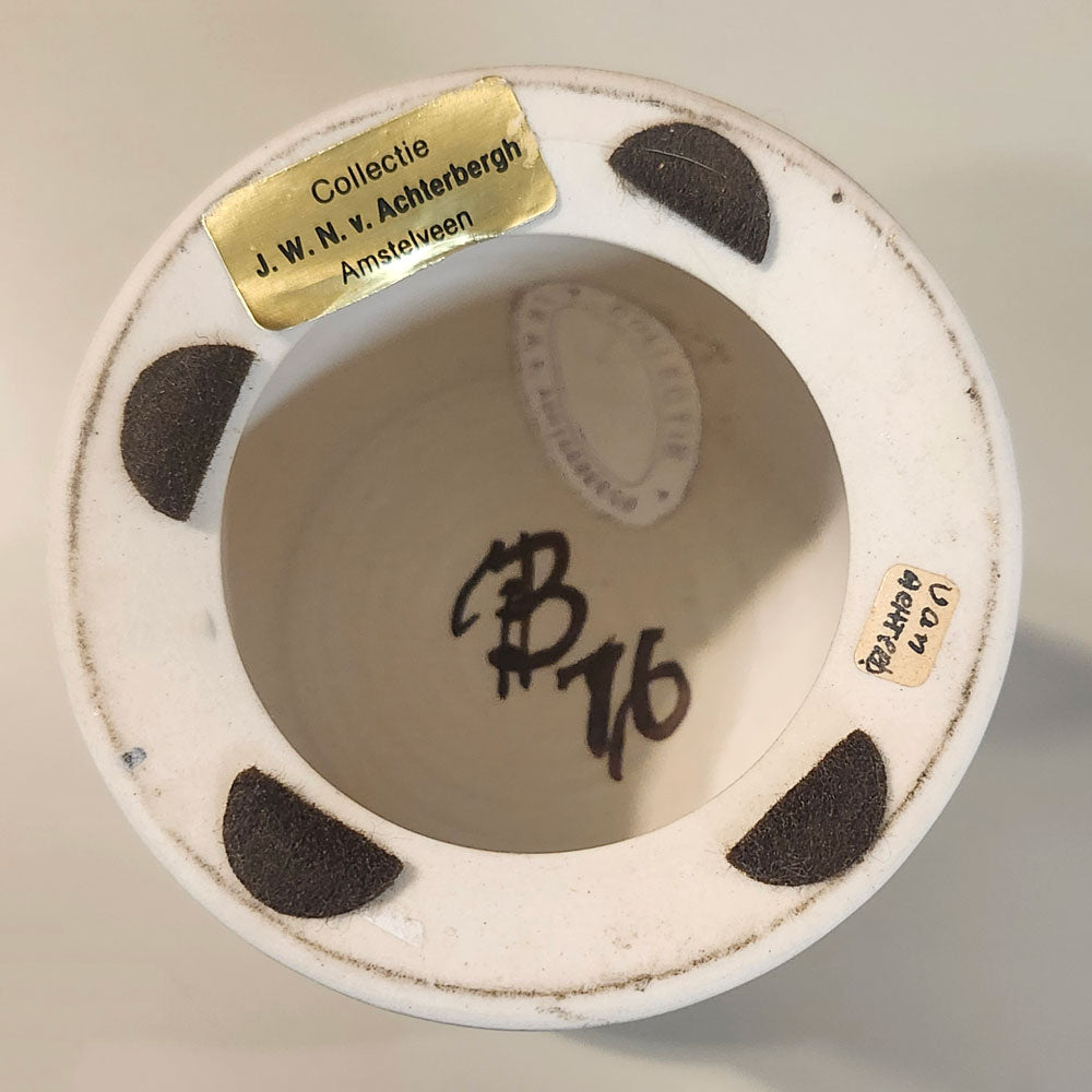 Gordon Baldwin, UK, unique stoneware bowl on pedestal L3456