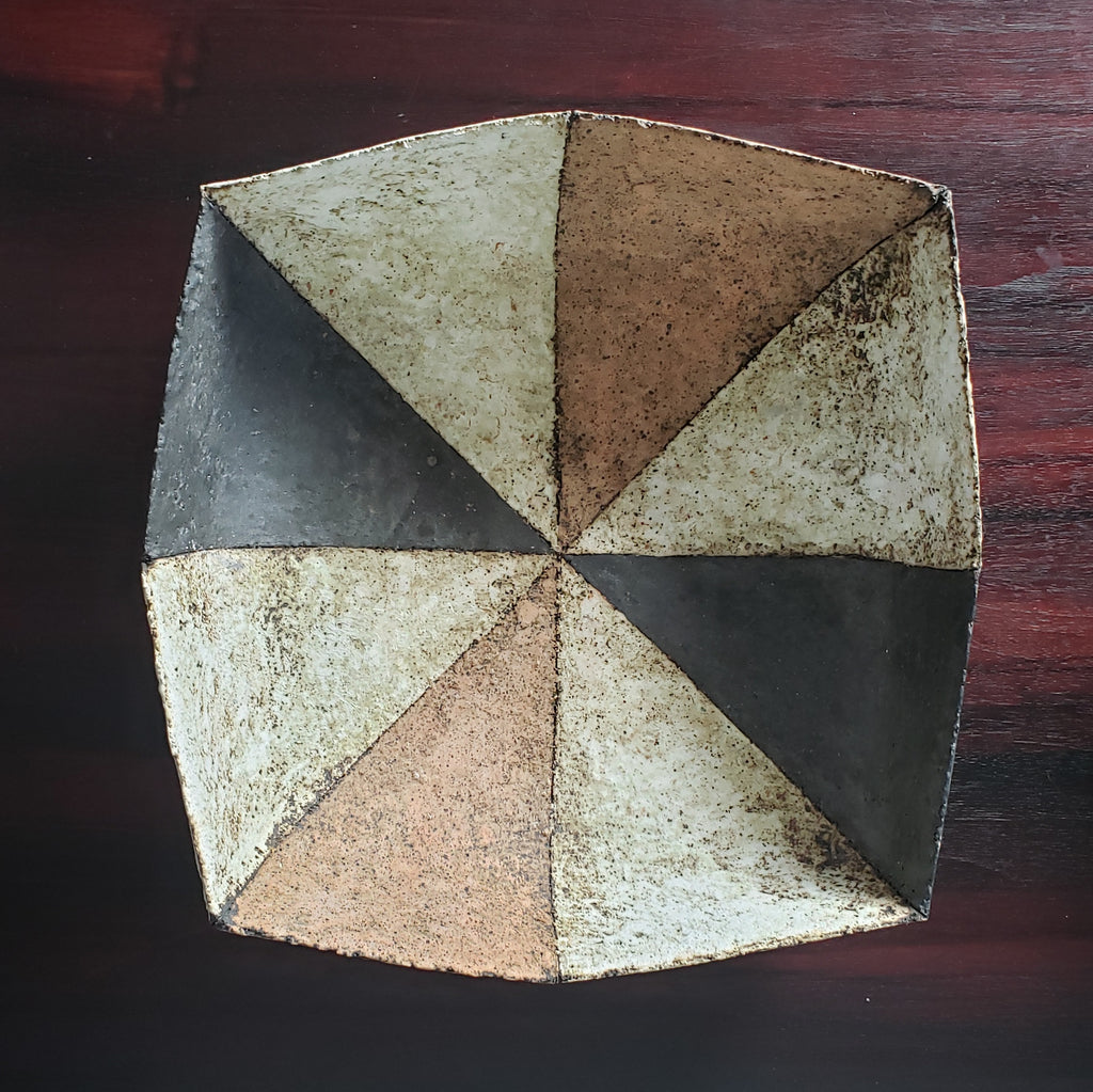 Ulfert Hillers, Germany, Unique stoneware handbuilt bowl J1284