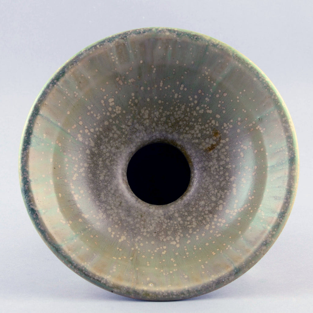 Patrick Nordstrom for Royal Copenhagen, vase with matte green crystalline glaze B3980