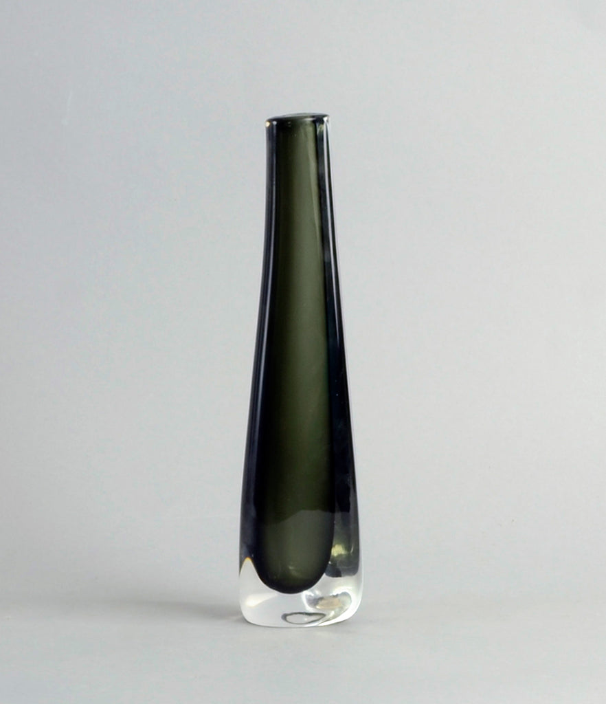 Nils Landberg for Orrefors, Sweden, three sommerso vases.