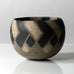 Ursula Scheid, Germany, unique stoneware round vase with geometric pattern K2320