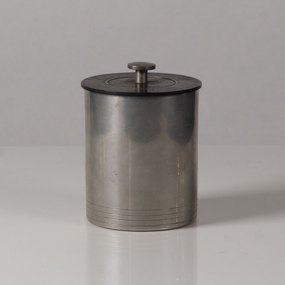 GAB Tenn, Sweden, pewter jar with bakelite lid L3766
