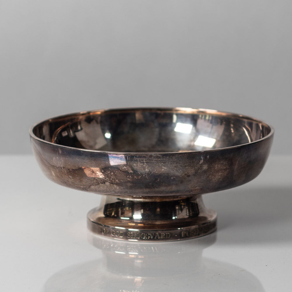 Eric Löfman for Mema-GAB, Sweden, Silver bowl with hammered finish.