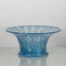 Bertil Vallien for Boda-Åfors, Sweden, unique footed vase in blue glass K2035