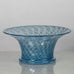 Bertil Vallien for Boda-Åfors, Sweden, unique footed vase in blue glass K2035