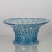 Bertil Vallien for Boda-Åfors, Sweden, unique footed bowl and vase in blue and black glass