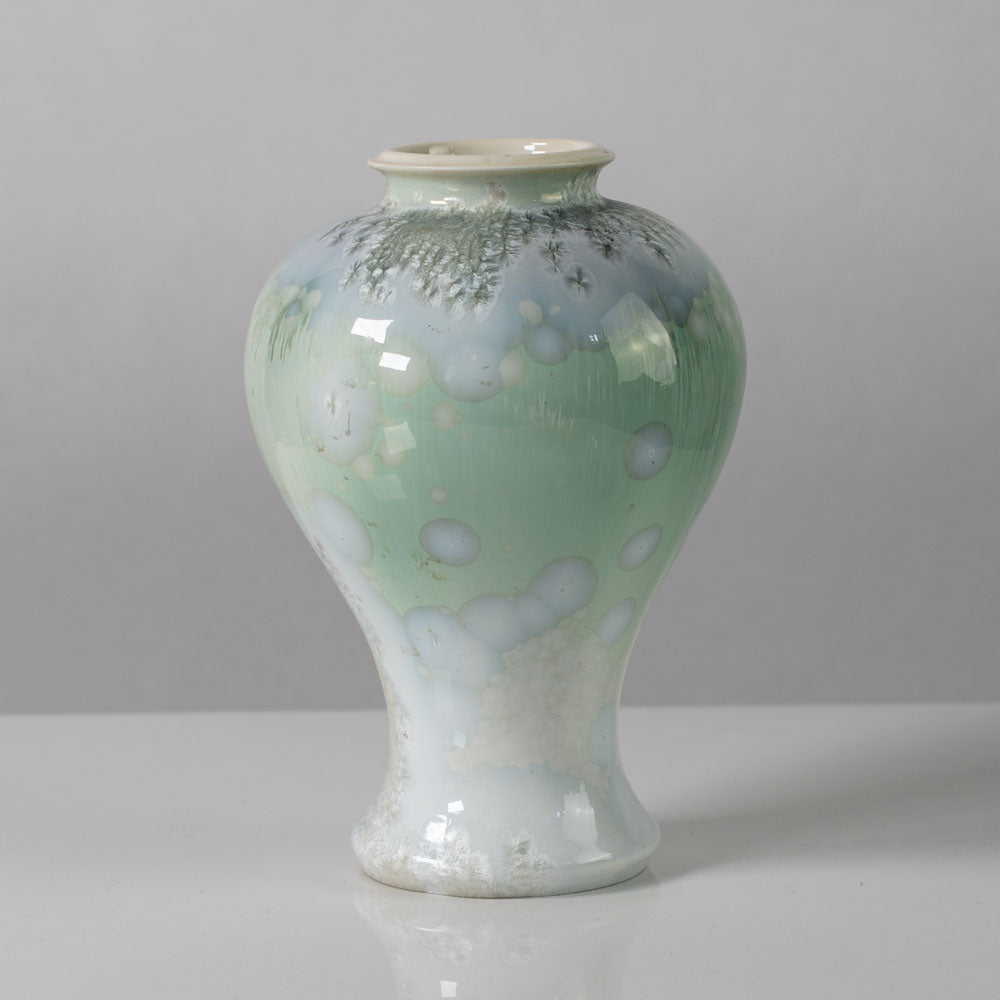 Paul Proschowsky for Royal Copenhagen, Denmark, unique porcelain vase with crystalline glaze K2365