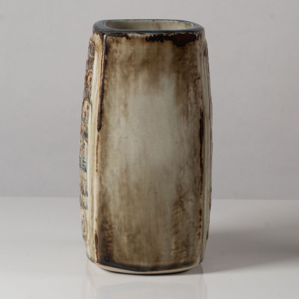 Jorgen Mogensen for Royal Copenhagen, DenmarkRectangular vase with Sung glaze L3806