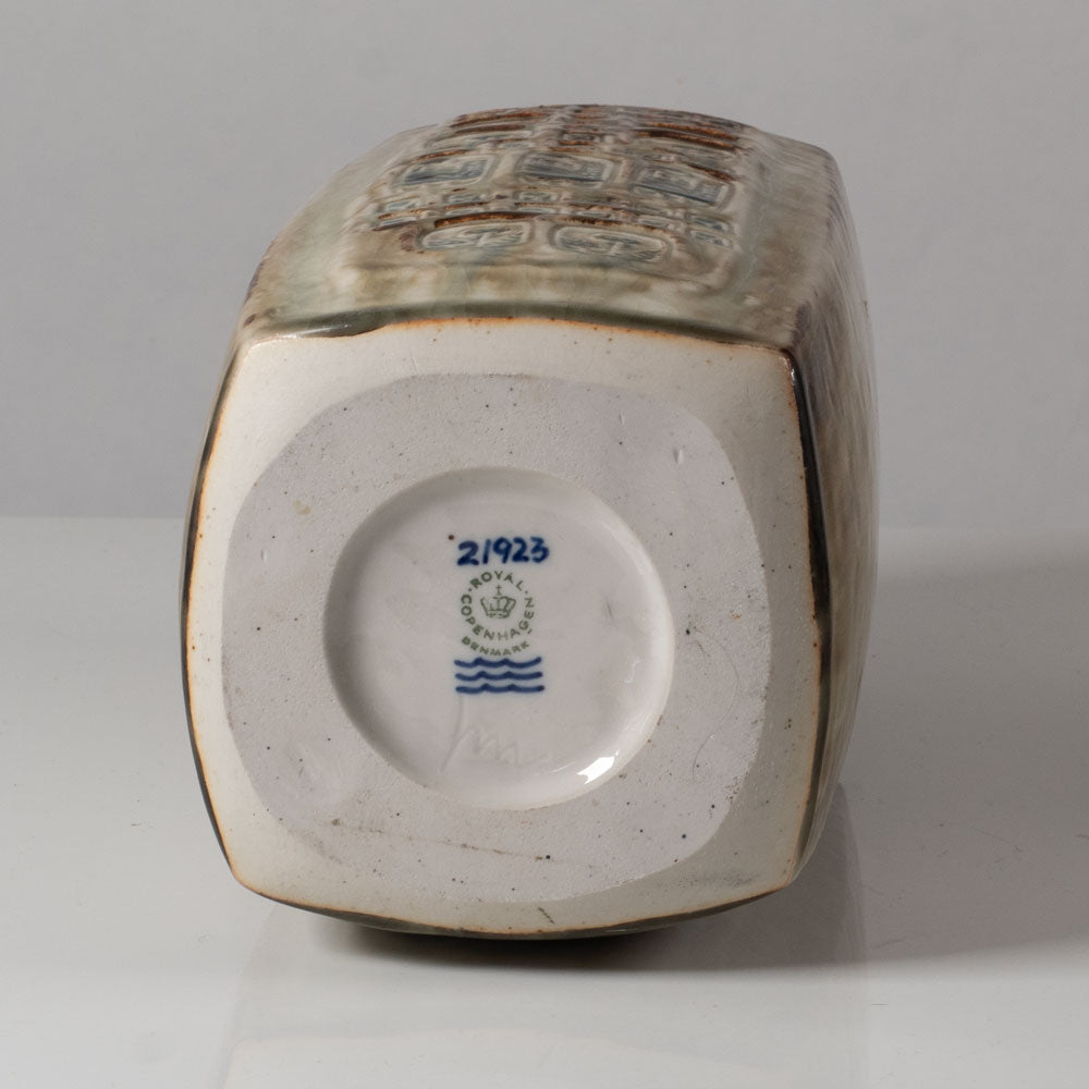 Jorgen Mogensen for Royal Copenhagen, DenmarkRectangular vase with Sung glaze L3806