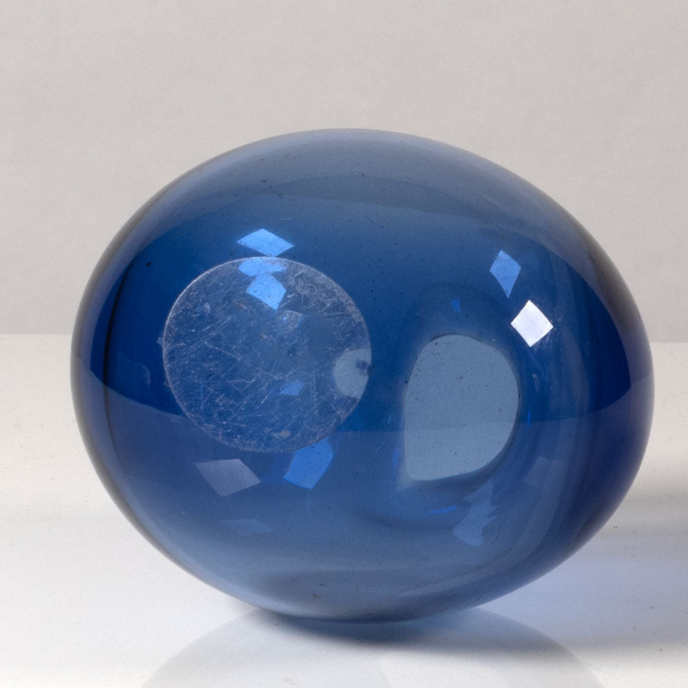 Per Lutken for Holmegaard, Denmark, blue soap bubble vase L3811