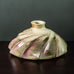 Bodo Röder, Germany, large stoneware sculptural vase with brown and pink glaze K2024