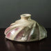 Bodo Röder, Germany, large stoneware sculptural vase with brown and pink glaze K2024