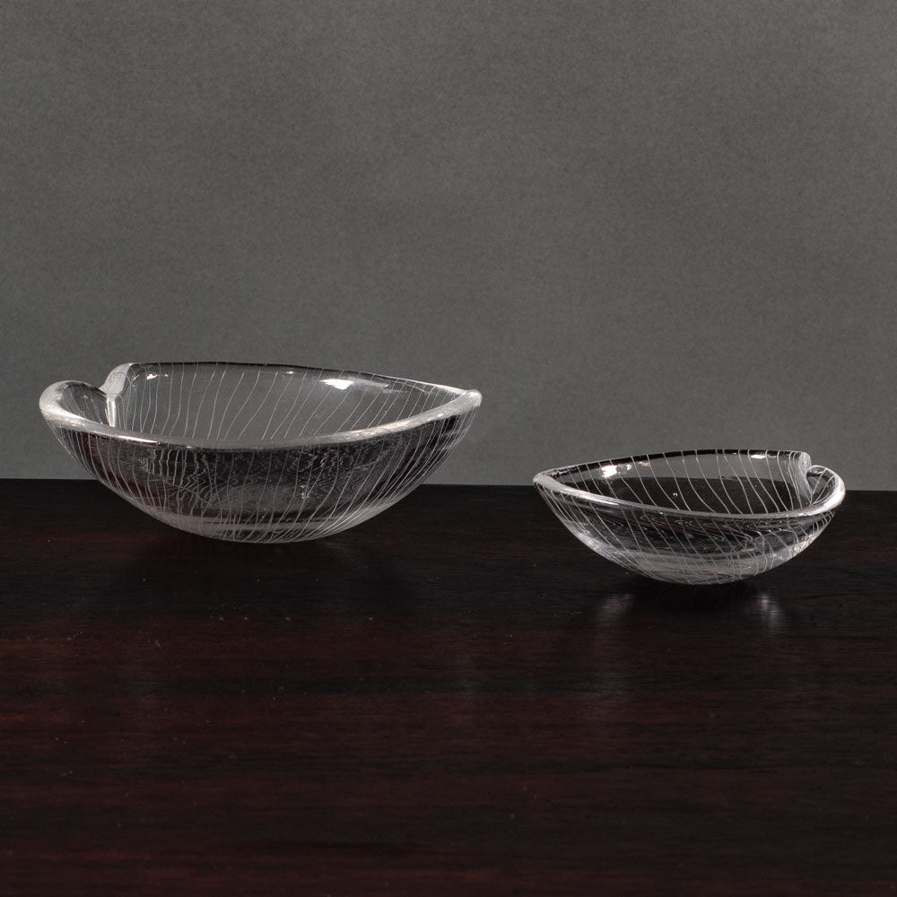 Two leaf bowls by Tapio Wirkkala for Iittala, Finland