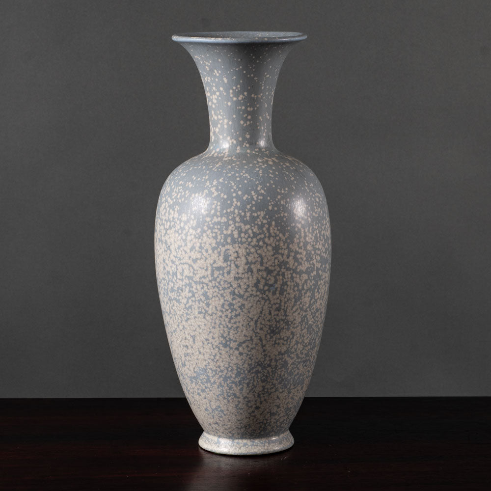 Three vases with gray and yellow glazes by Gunnar Nylund for Rörstrand, Sweden