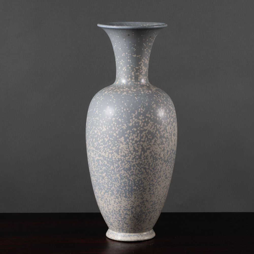 Gunnar Nylund for Rörstrand, Sweden, ceramic vase with gray crystalline glaze L3547