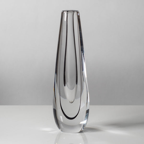 Kosta 46680 VICKE LINDSTRAND Sweden 花瓶 Vicke Lindstrand for Kosta, Sweden, Clear glass vase with internal