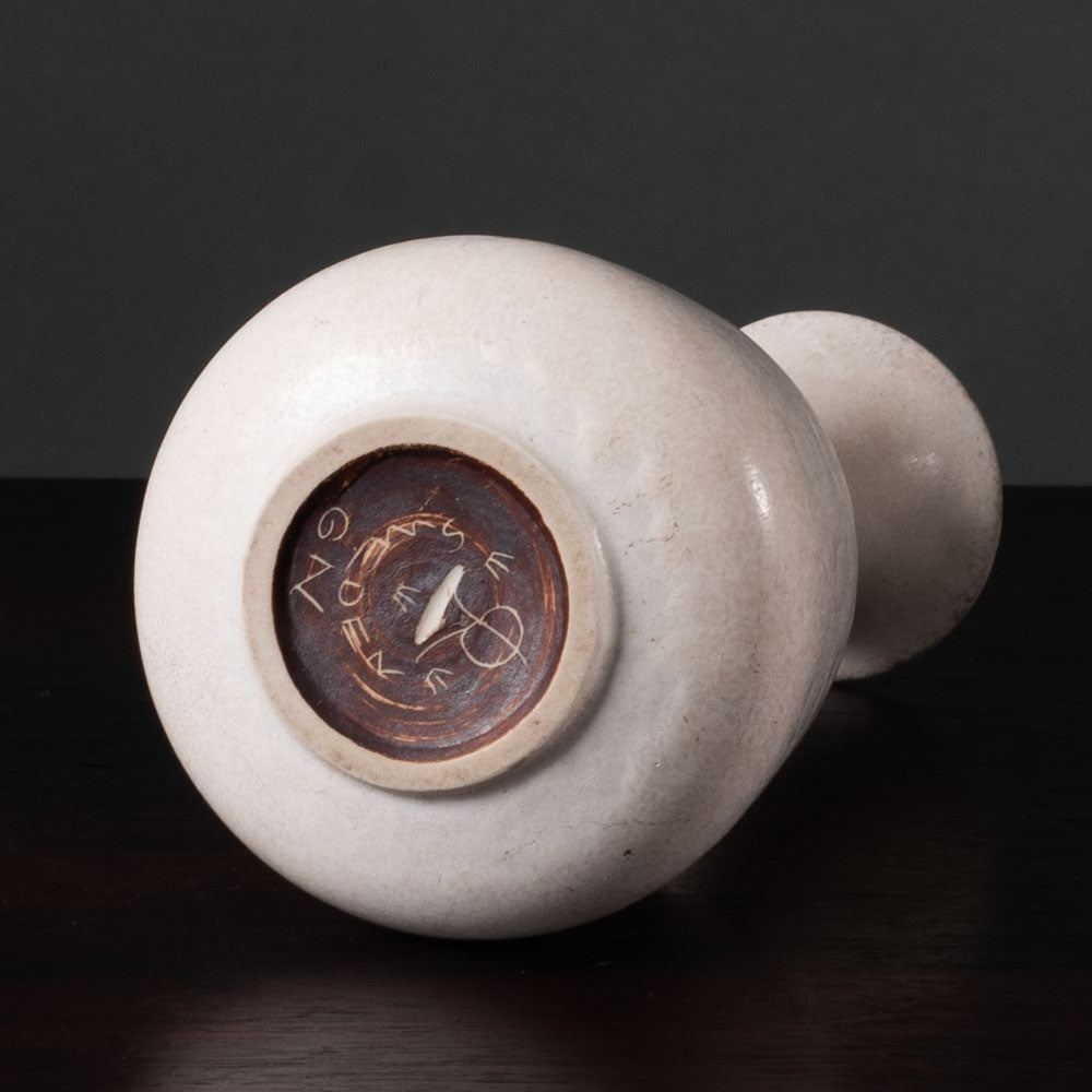 Gunnar Nylund for Rörstrand, Sweden, stoneware vase with white glaze K2248