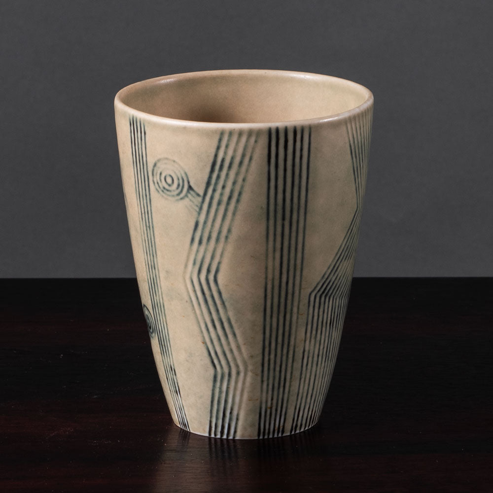 Group of pale brown vessels by Carl Harry Stålhane for Rörstrand, Sweden