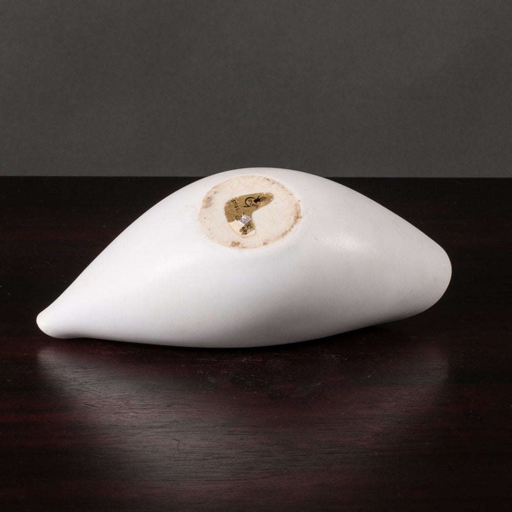 Stig Lindberg for Gustavsberg, porcelain "Veckla" pitcher with matte white glaze K2714