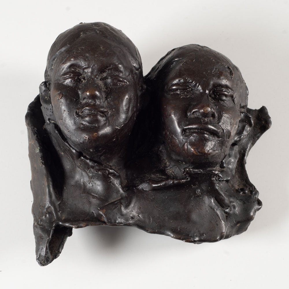 Elisabeth Nickles, US, bronze bust of two young girls EN1008