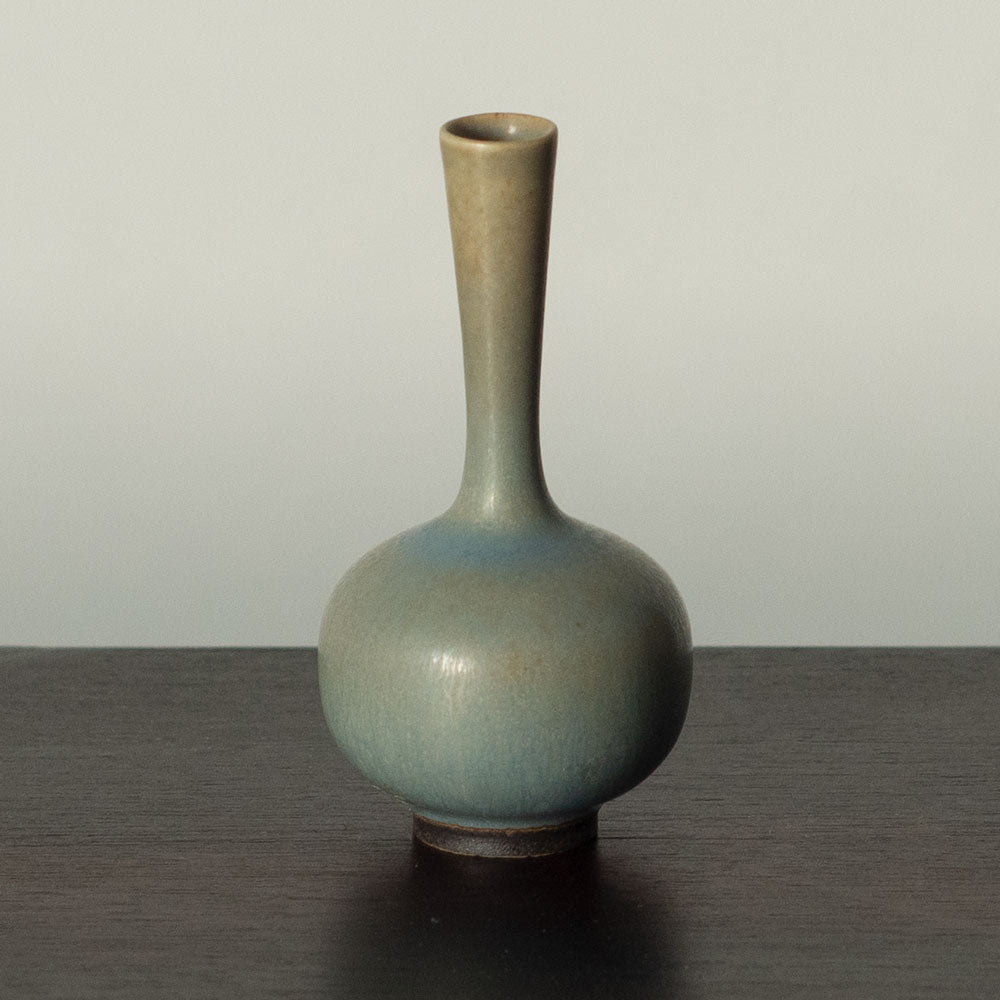 Berndt Friberg for Gustavsberg, Sweden, unique miniature vase with gray glaze G9086