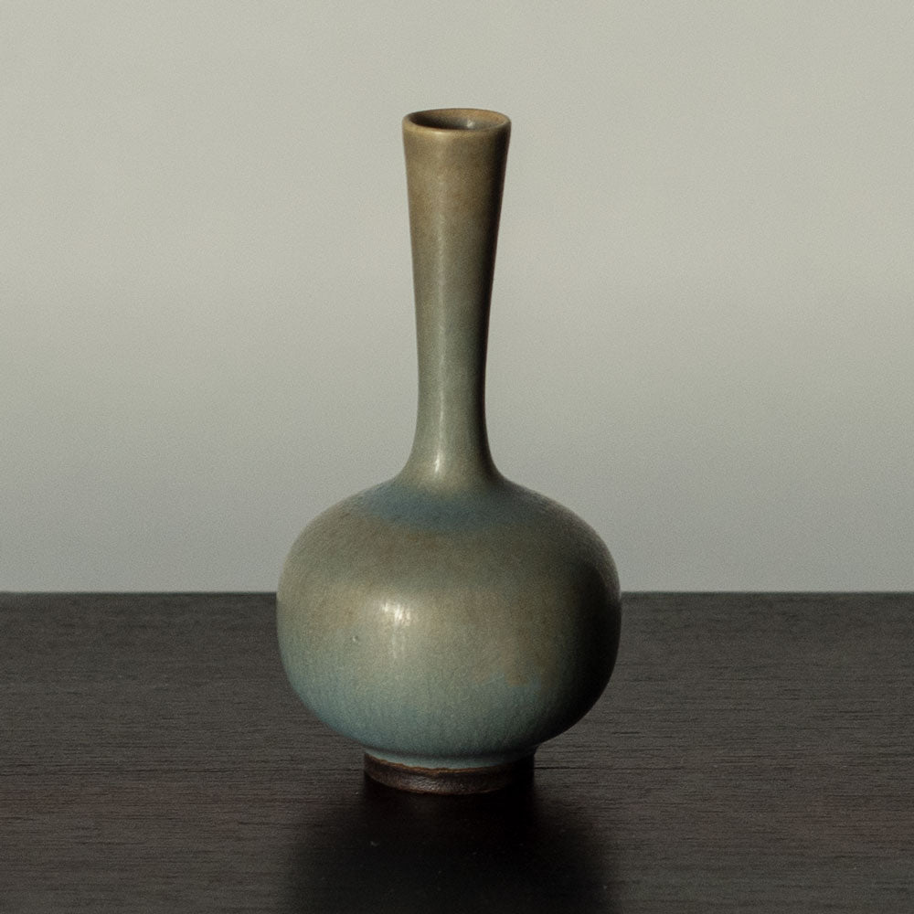 Berndt Friberg for Gustavsberg, Sweden, unique miniature vase with gray glaze G9086
