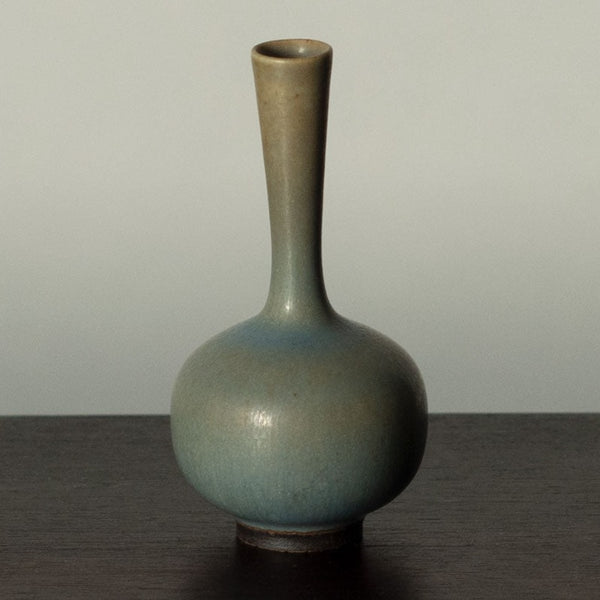 Berndt Friberg for Gustavsberg, Sweden, unique miniature vase with gray  glaze G9086