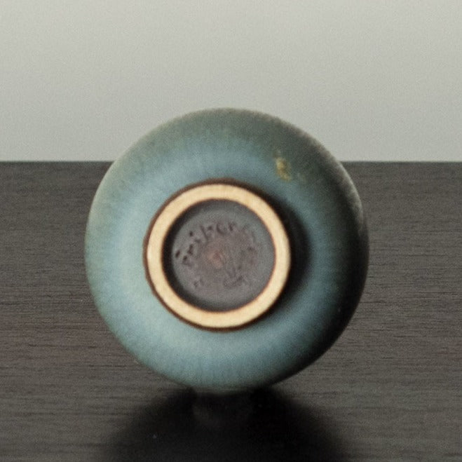 Berndt Friberg for Gustavsberg, Sweden, unique miniature vase with gray glaze G9086