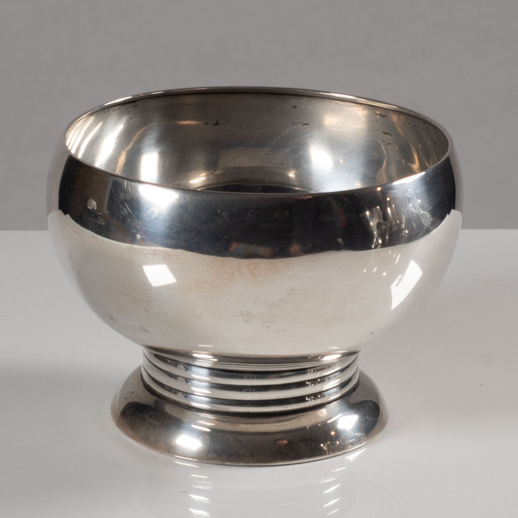 GAB, Sweden, art deco footed silver bowl L3637