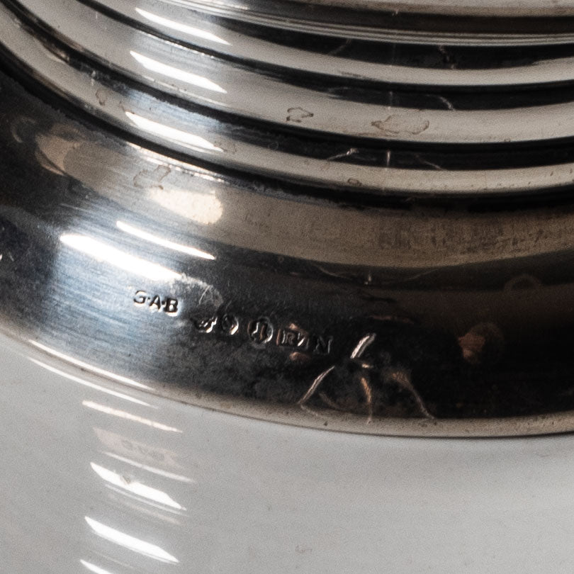 GAB, Sweden, art deco footed silver bowl L3637