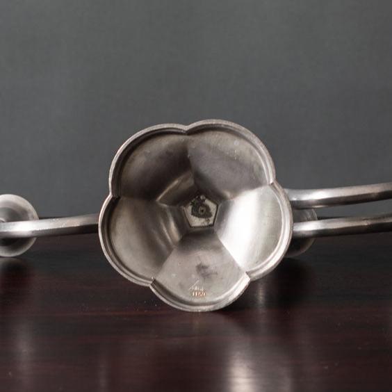 Just Andersen, Denmark, pewter candelabra J1747