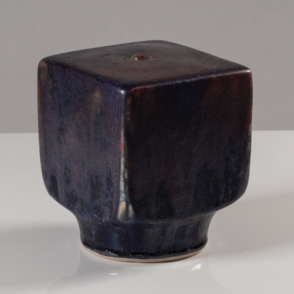 Otto Meier, Germany, unique ceramic vase with purple matte crystalline glaze L3746