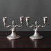 Svenskt Tenn, Sweden, pair of pewter double candlesticks J1749