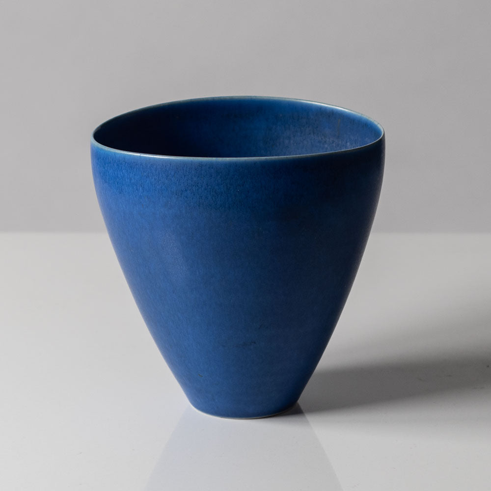 Per Linnemann-Schmidt at Palshus, Denmark, stoneware vase with blue glaze K2293
