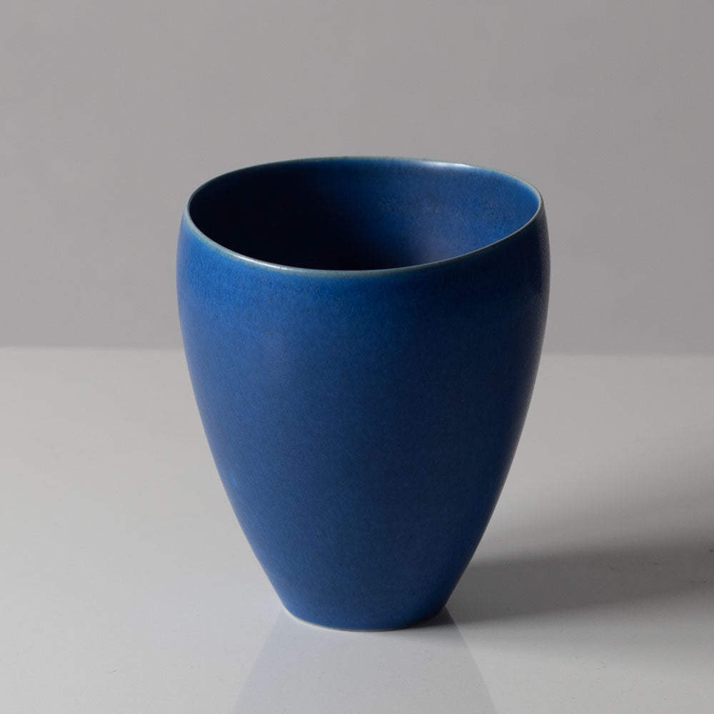 Per Linnemann-Schmidt at Palshus, Denmark, stoneware vase with blue glaze K2293