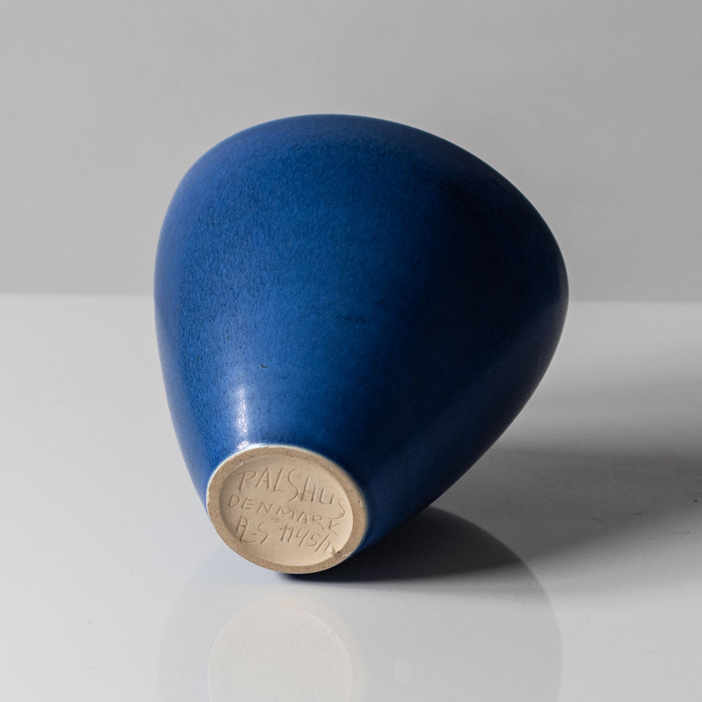 Per Linnemann-Schmidt at Palshus, Denmark, stoneware vase with blue glaze K2293