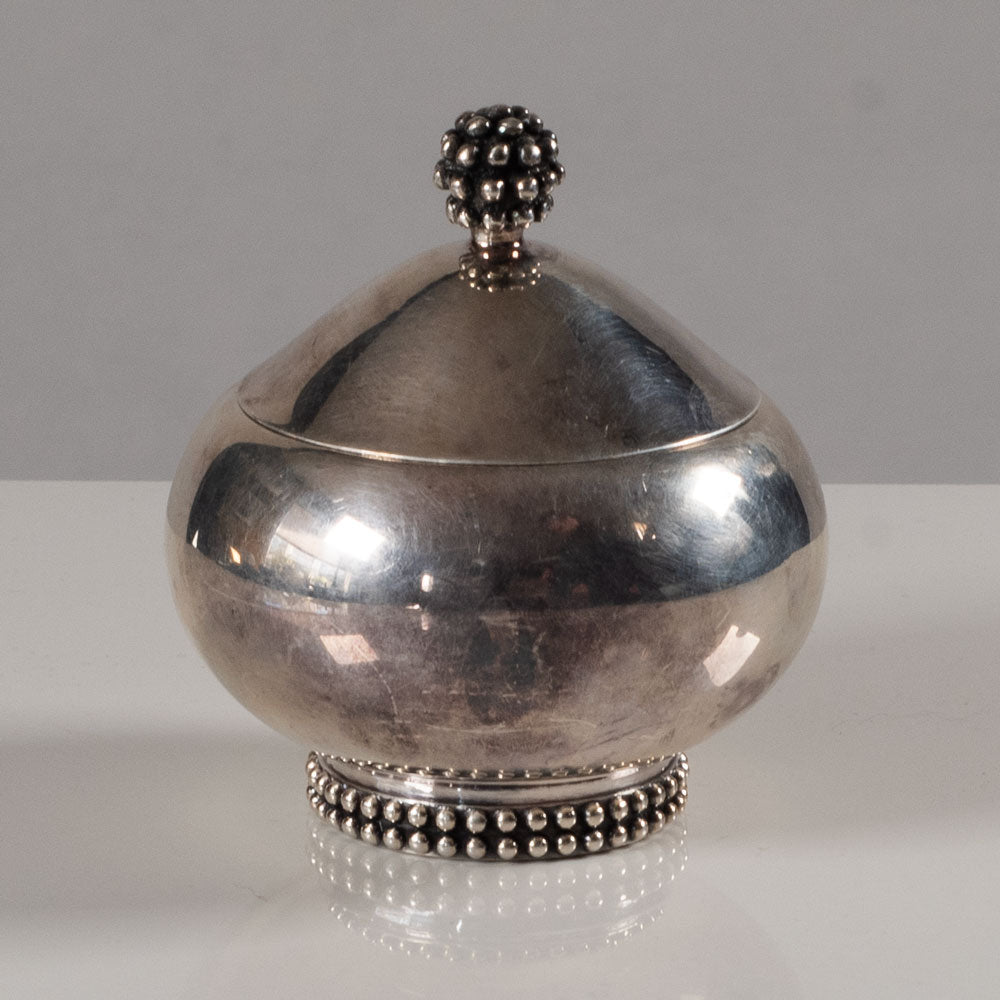 Gebrüder Deyhle, Germany, silver jar with lid L3838