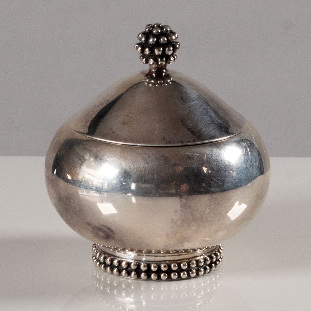 Gebrüder Deyhle, Germany, silver jar with lid L3838
