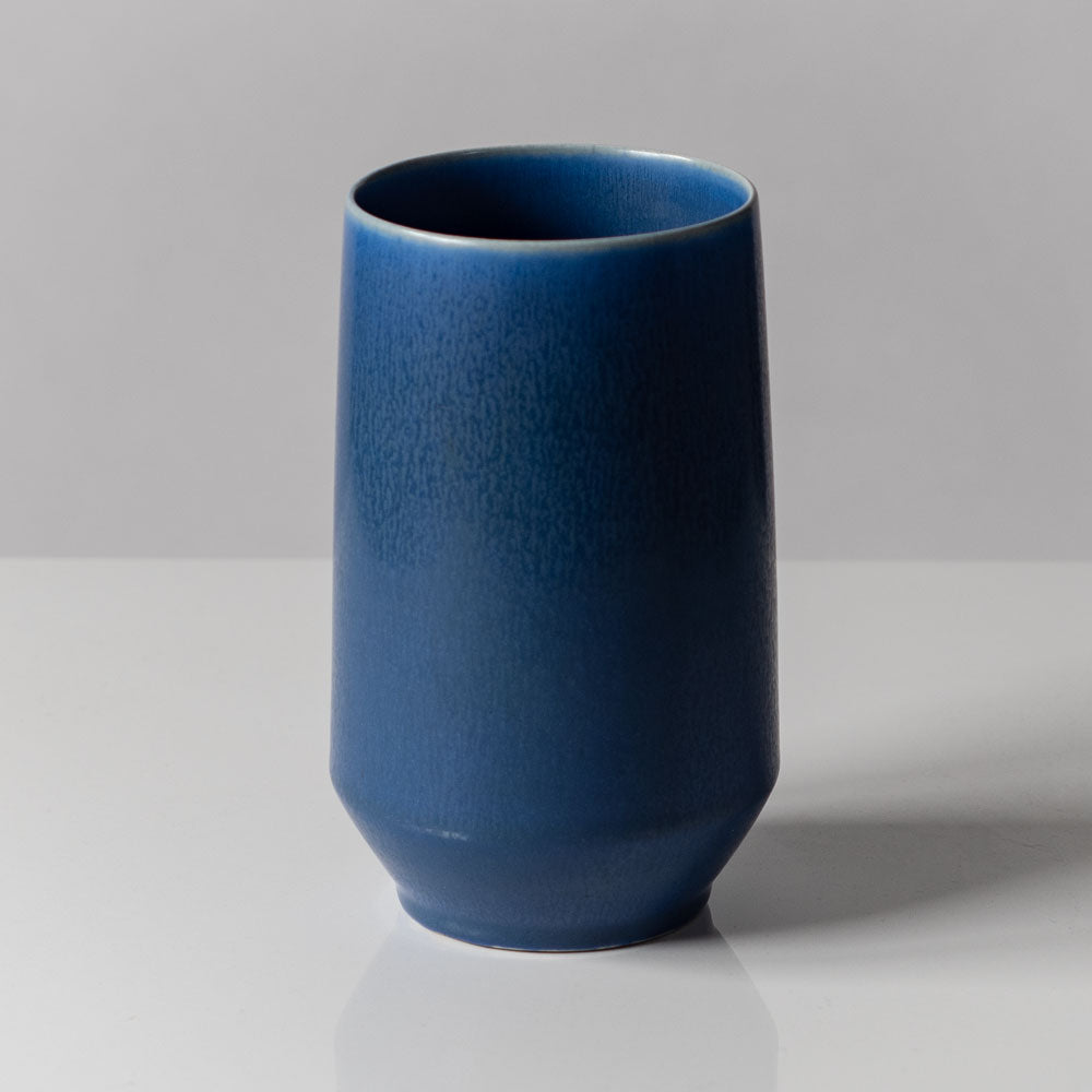 Per Linnemann-Schmidt at Palshus, Denmark, stoneware vase with blue glaze K2294