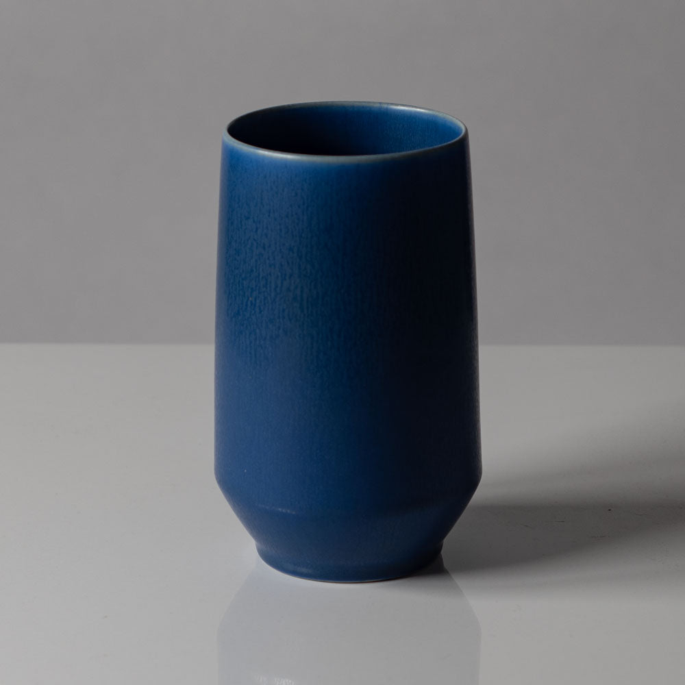 Per Linnemann-Schmidt at Palshus, Denmark, stoneware vase with blue glaze K2294