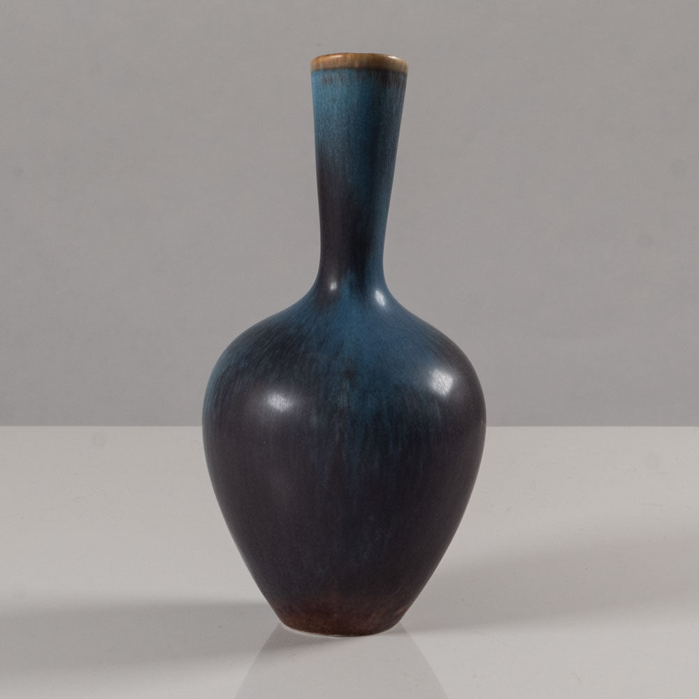Gunnar Nylund for Rörstrand, ceramic pitcher with blue and brown glaze J1485