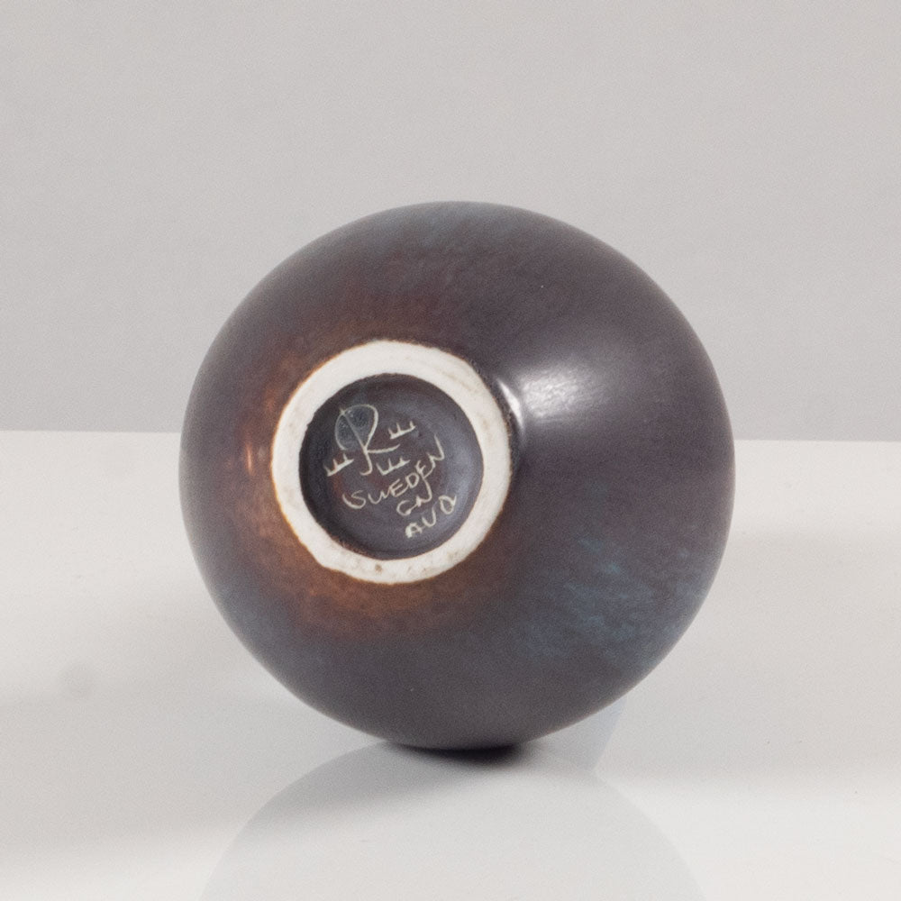 Gunnar Nylund for Rörstrand, ceramic pitcher with blue and brown glaze J1485