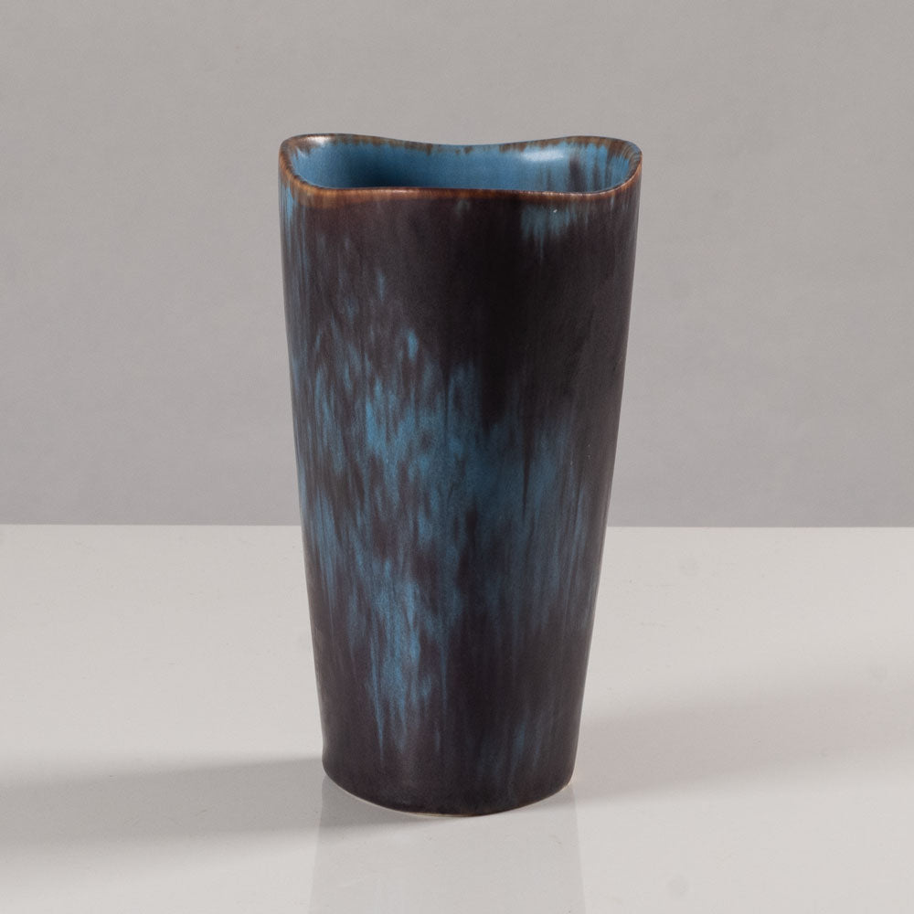 Gunnar Nylund for Rörstrand, Sweden, ceramic vase with blue glaze K2243