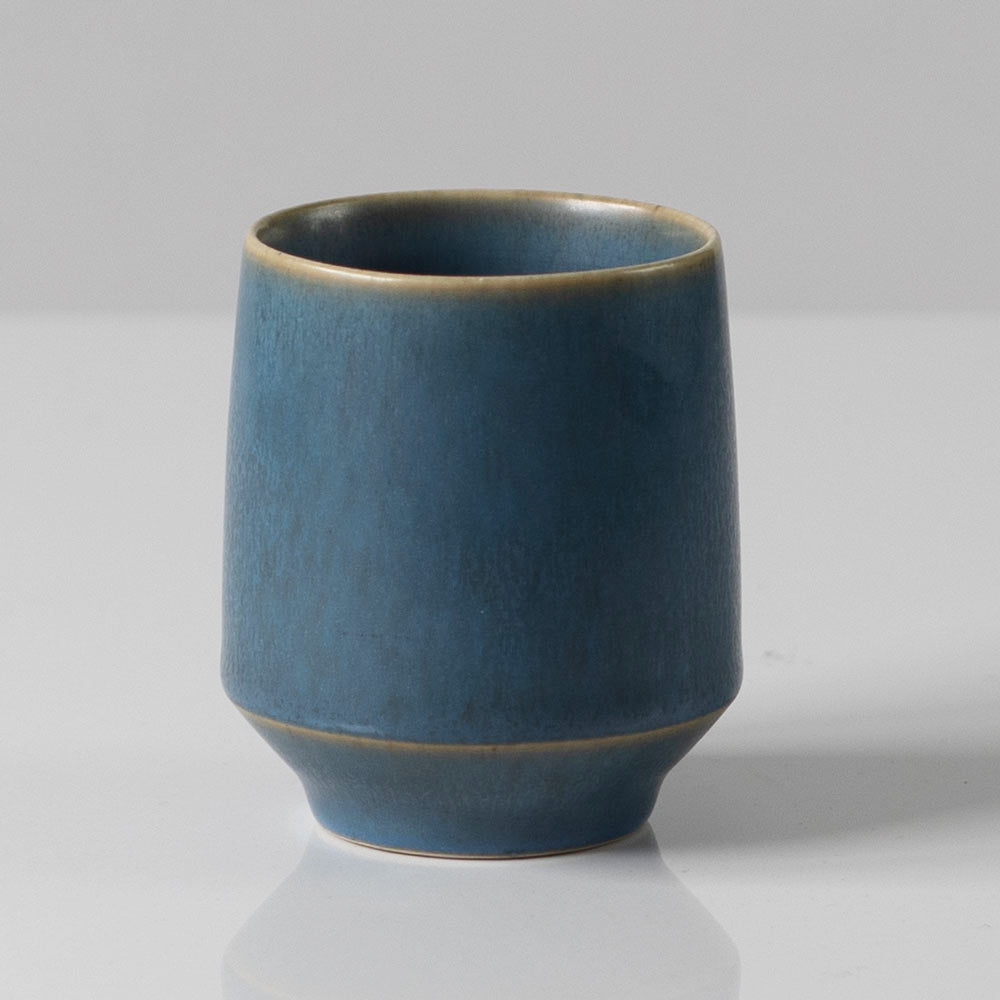 Per Linnemann-Schmidt at Palshus, Denmark, stoneware cup with pale blue glaze K2297