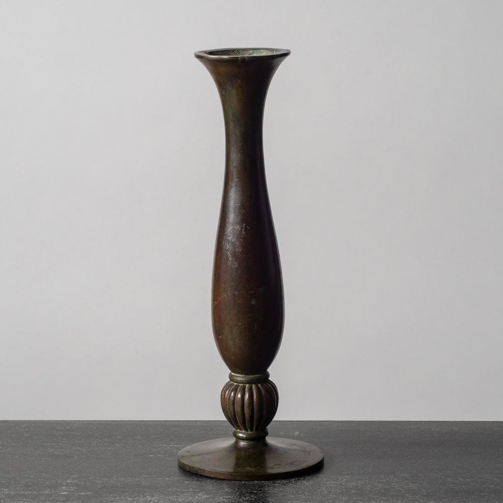 Sune Backstroms, Sweden, bronze bud vase K2039