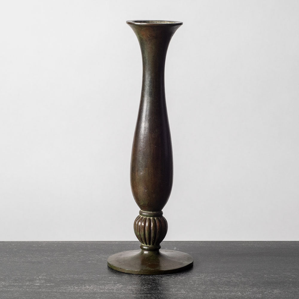 Sune Backstroms, Sweden, bronze bud vase K2039