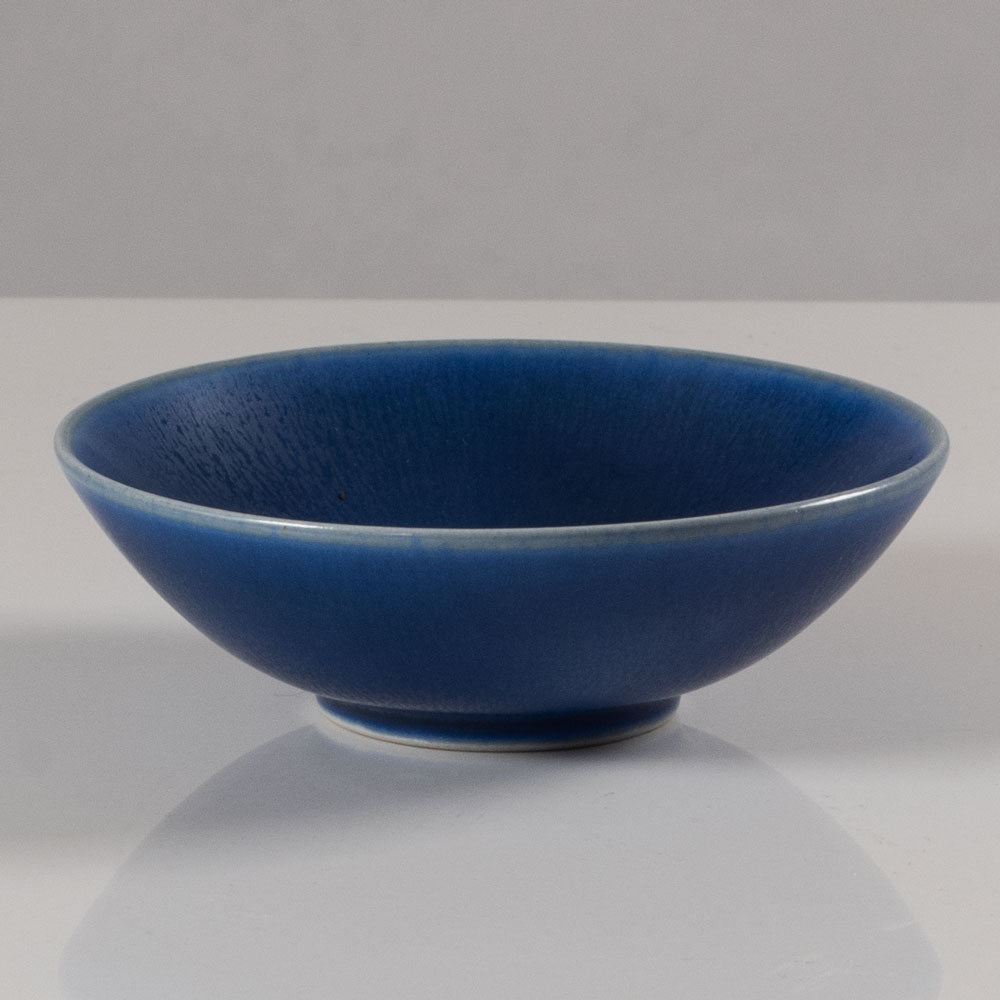 Per Linnemann-Schmidt at Palshus, stoneware bowl with blue haresfur glaze L3617