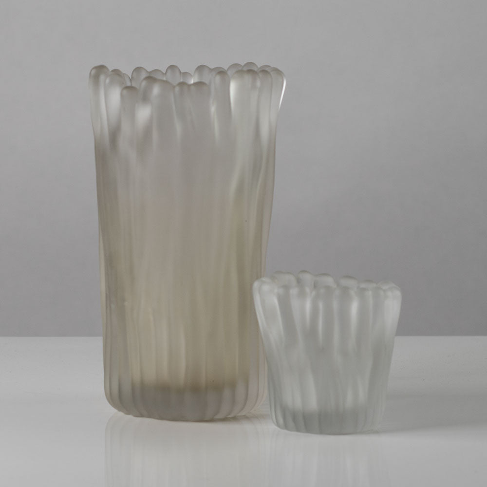 Two "Jäkälä" vases by Tapio Wirkkala for Iittala